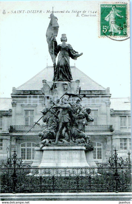 Saint Dizier - Le Monument du Siege de 1544 - old postcard - 1910 - France - used - JH Postcards
