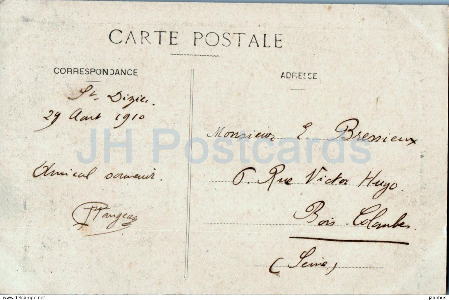 Saint Dizier - Le Monument du Siège de 1544 - carte postale ancienne - 1910 - France - oblitéré 