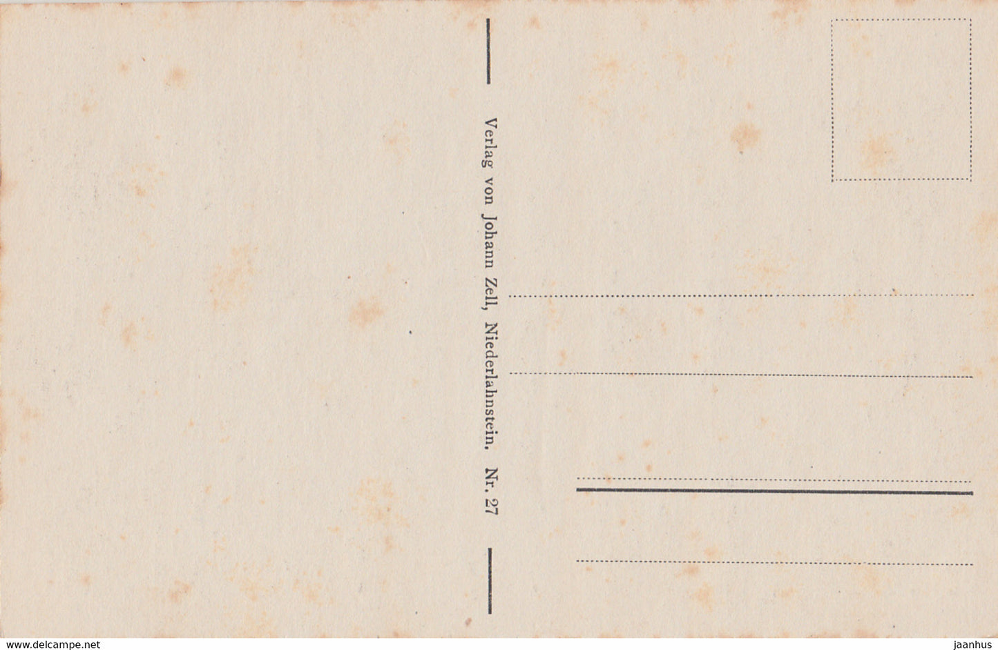 Niederlahnstein - Mundung der Lahn in den Rhein - navire - carte postale ancienne - 27 - Allemagne - inutilisé