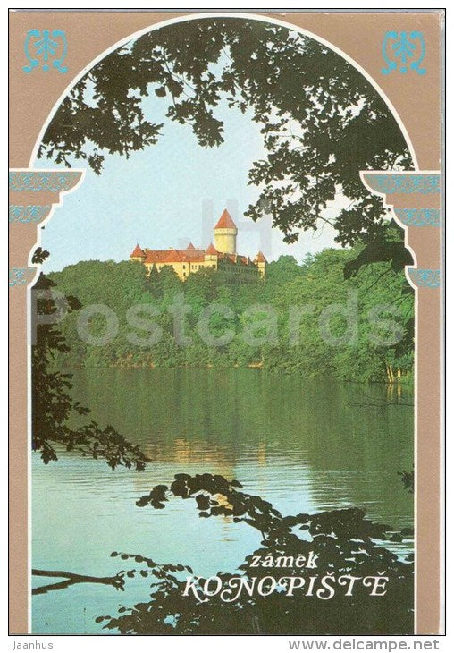 Konopiste Castle , 1320 - Czechoslovakia - Czech - unused - JH Postcards
