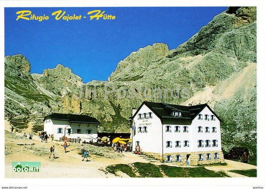 Rifugio Vajolet Hutte - d' Antermoia - Italy - unused - JH Postcards