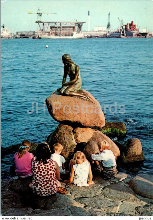 Copenhagen - Kopenhagen - Langelinie - Den lille Havfrue - The Little Mermaid - 1631 - Denmark - unused - JH Postcards