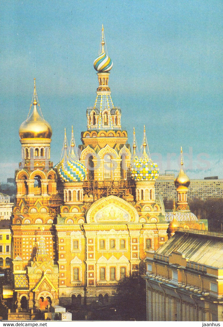 Leningrad - St Petersburg - The Church of the Resurrection of Christ - 1 - Russia USSR - unused - JH Postcards