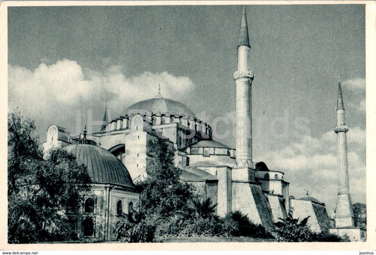 Istanbul - St Sophia Museum - old postcard - Turkey - unused - JH Postcards