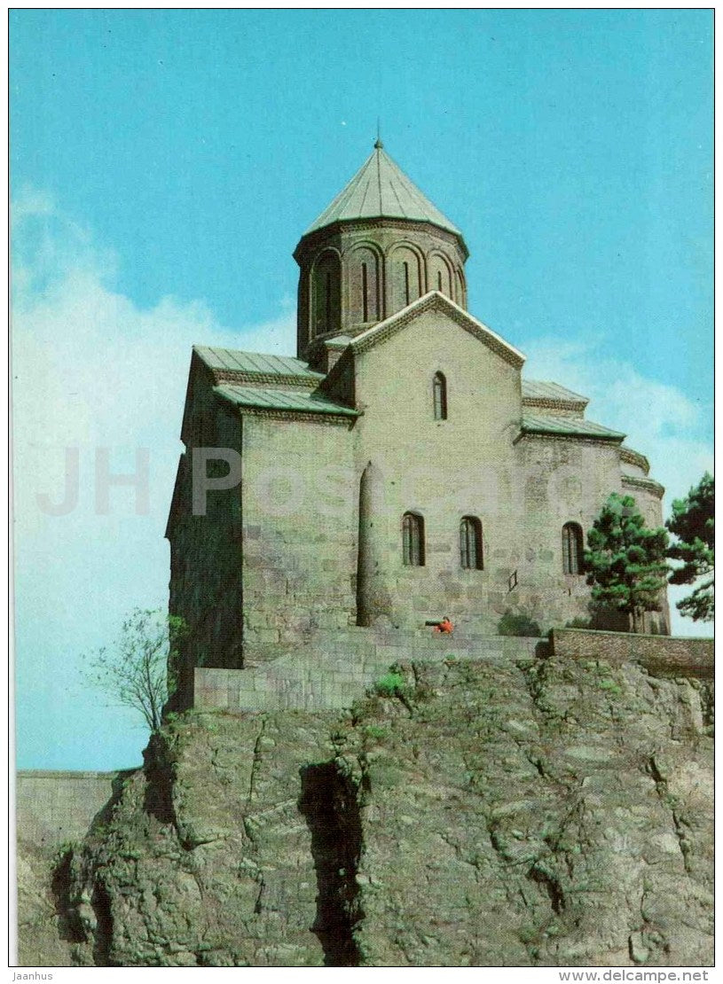 Metekhi cathedral - church - Tbilisi - postal stationery - AVIA - 1981 - Georgia USSR - unused - JH Postcards