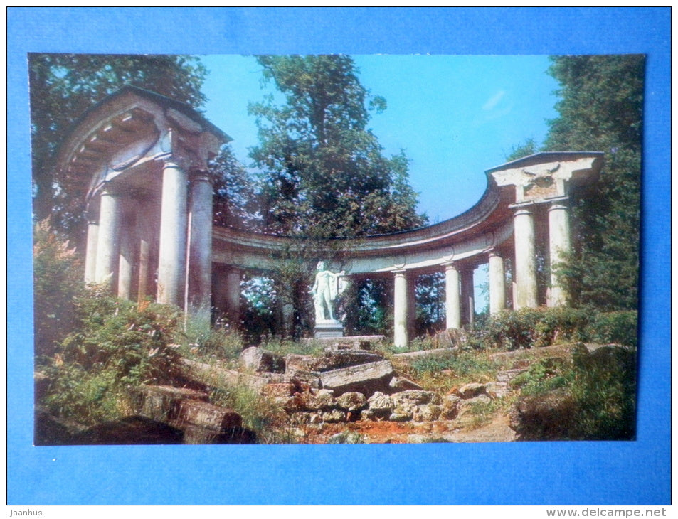 The Apollo Colonnade - Pavlovsk - 1976 - Russia USSR - unused - JH Postcards