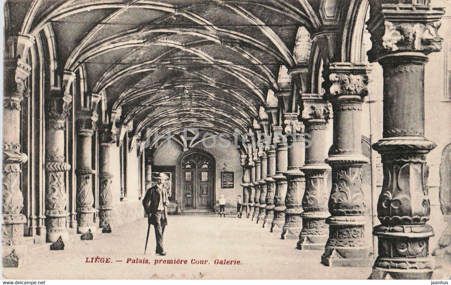 Liege - Palais premiere Cour - Galerie - old postcard - 1911 - Belgium - used - JH Postcards