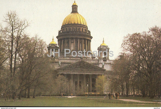 Leningrad - St Petersburg - St Isaac's Cathedral - 1992 - Russia USSR - unused - JH Postcards