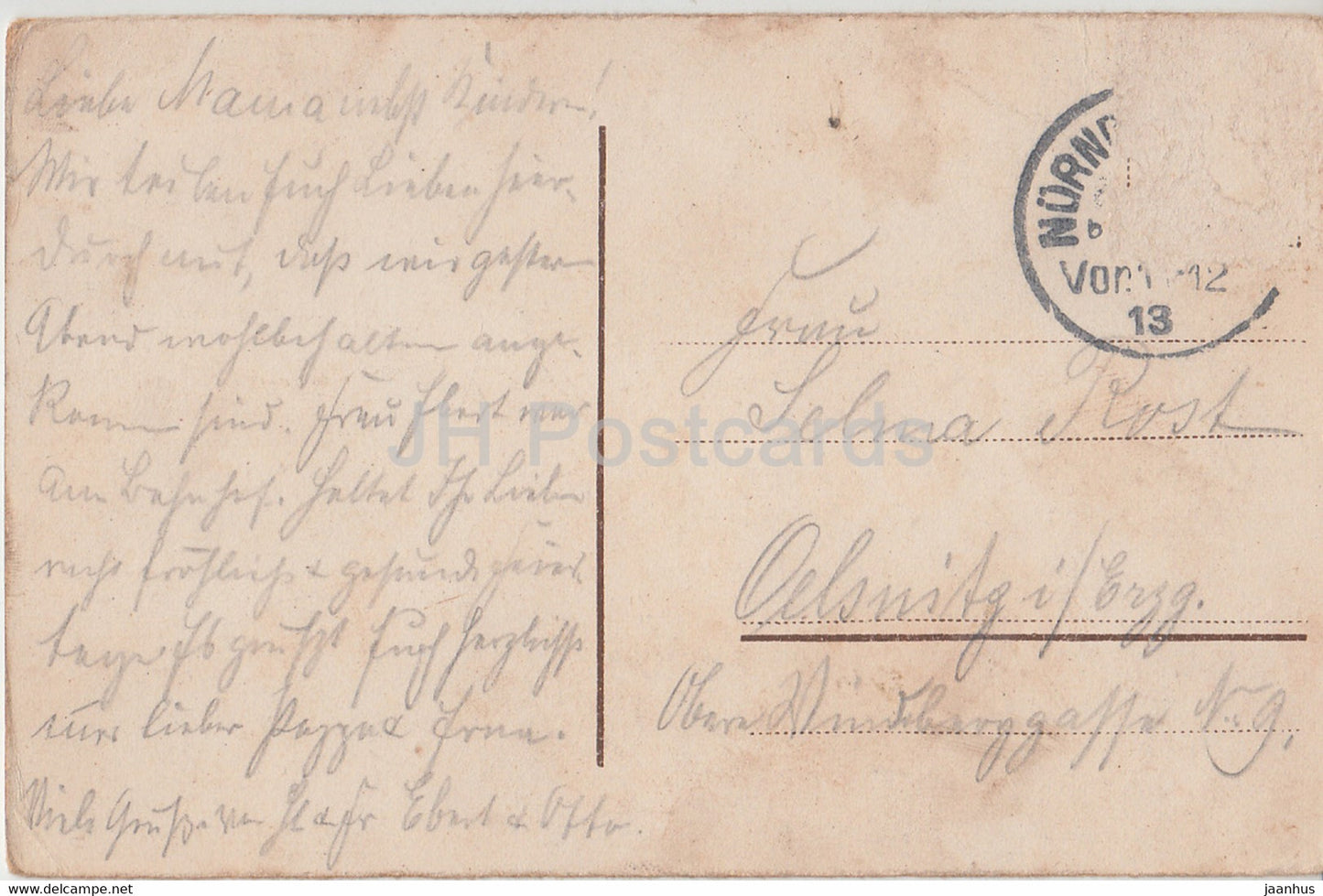 Nurnberg - Nassauer Haus - Nuremberg - old postcard - Germany - used