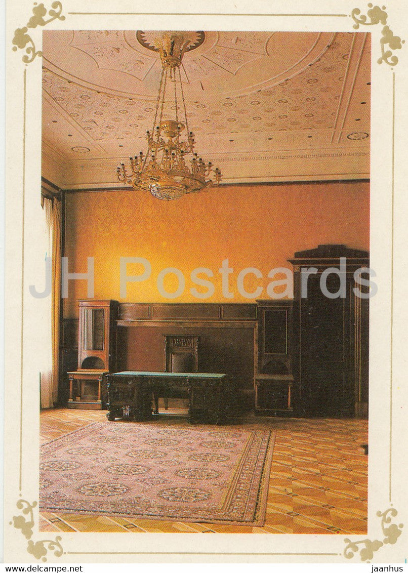 Livadia Palace - fragment of the interior of the second front room - Crimea - 1989 - Ukraine USSR - unused - JH Postcards