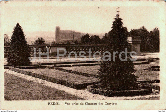 Reims - Vue prise du Chateau des Crayeres - old postcard - France - unused - JH Postcards