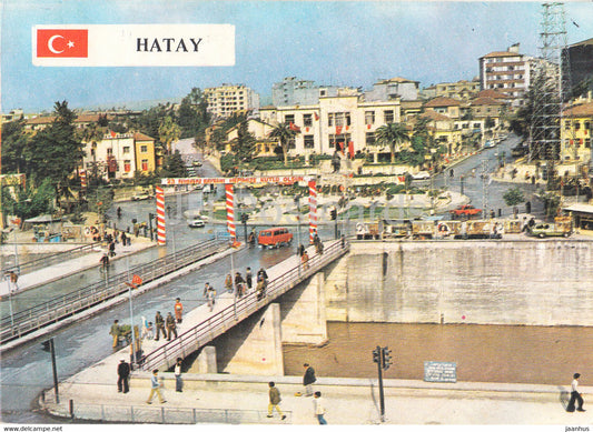 Hatay - Public View of the City - bridge - 1984 - Turkey - used - JH Postcards