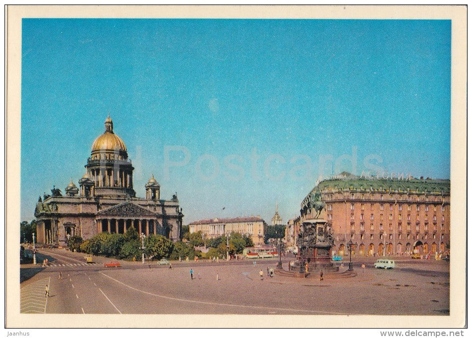 St. isaac´s Square - Leningrad - St. Petersburg - 1978 - Russia USSR - unused - JH Postcards
