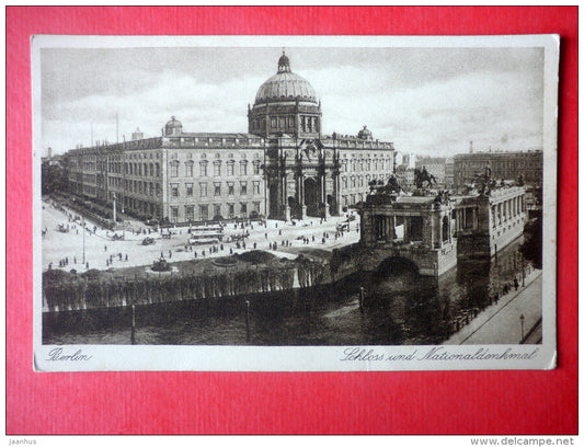 Schloss und Nationaldenkmal - Reichstag - Berlin - Nr. 81 - old postcard - Germany - unused - JH Postcards