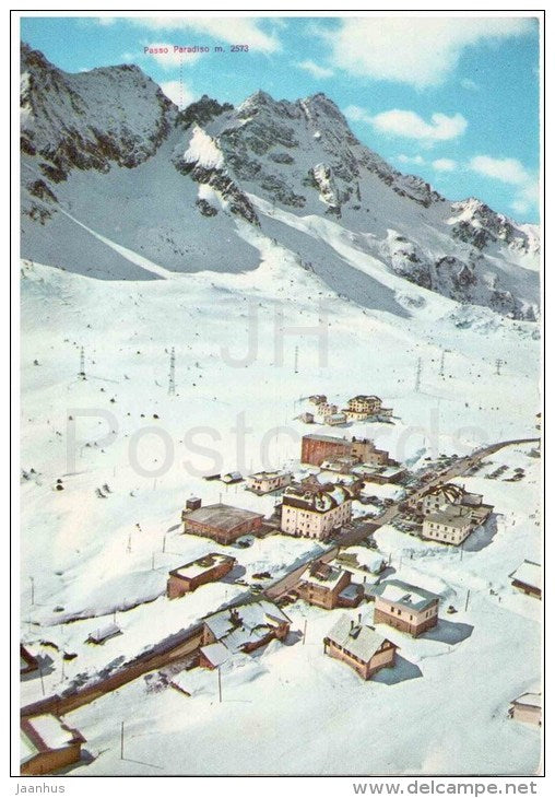 Passo del Tonale e le piste del Paradiso - ski slopes - 1009 - Italia - Italy - unused - JH Postcards