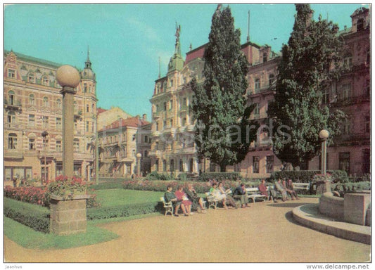 Marianske Lazne - Peace Square - Czechoslovakia - Czech - unused - JH Postcards