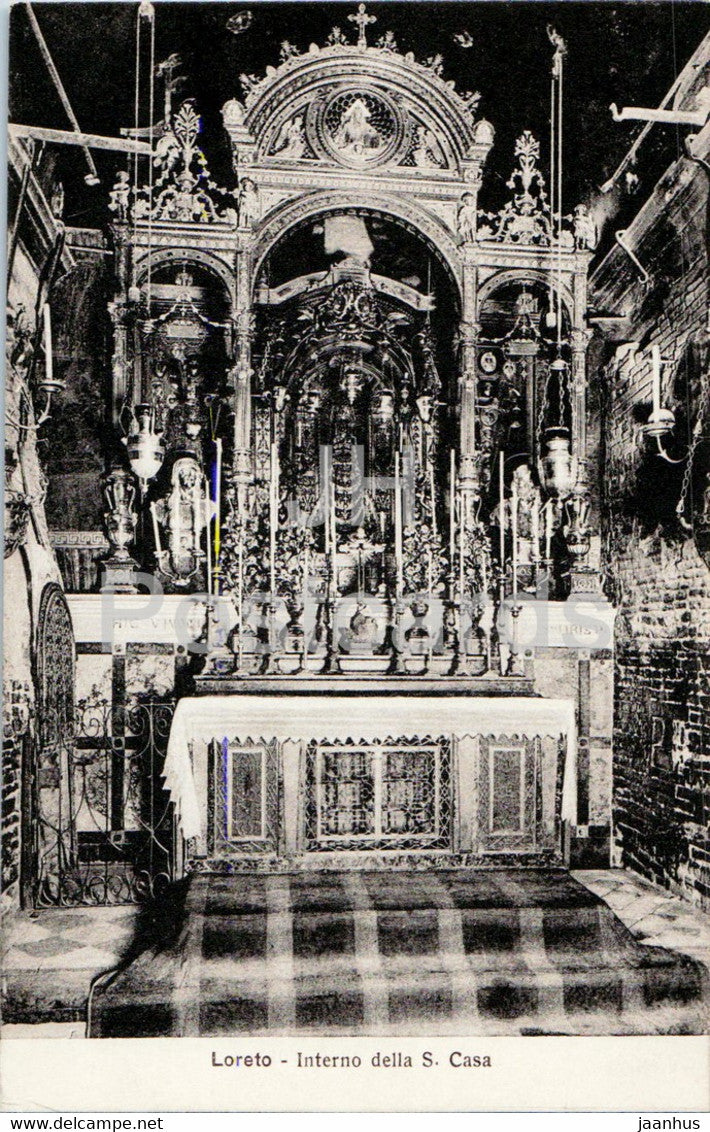 Loreto - Interno della S Casa - 2767 - old postcard - Italy - unused - JH Postcards