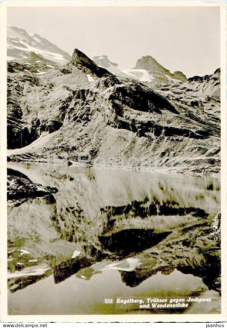 Engelberg - Trubsee gegen Jochpass und Wendenstocke - 533 - 1960 - Switzerland - used - JH Postcards