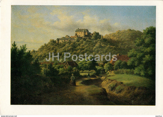 Schloss Wernigerode 1850 - castle - art by Ernst Helbig - DDR Germany - unused - JH Postcards