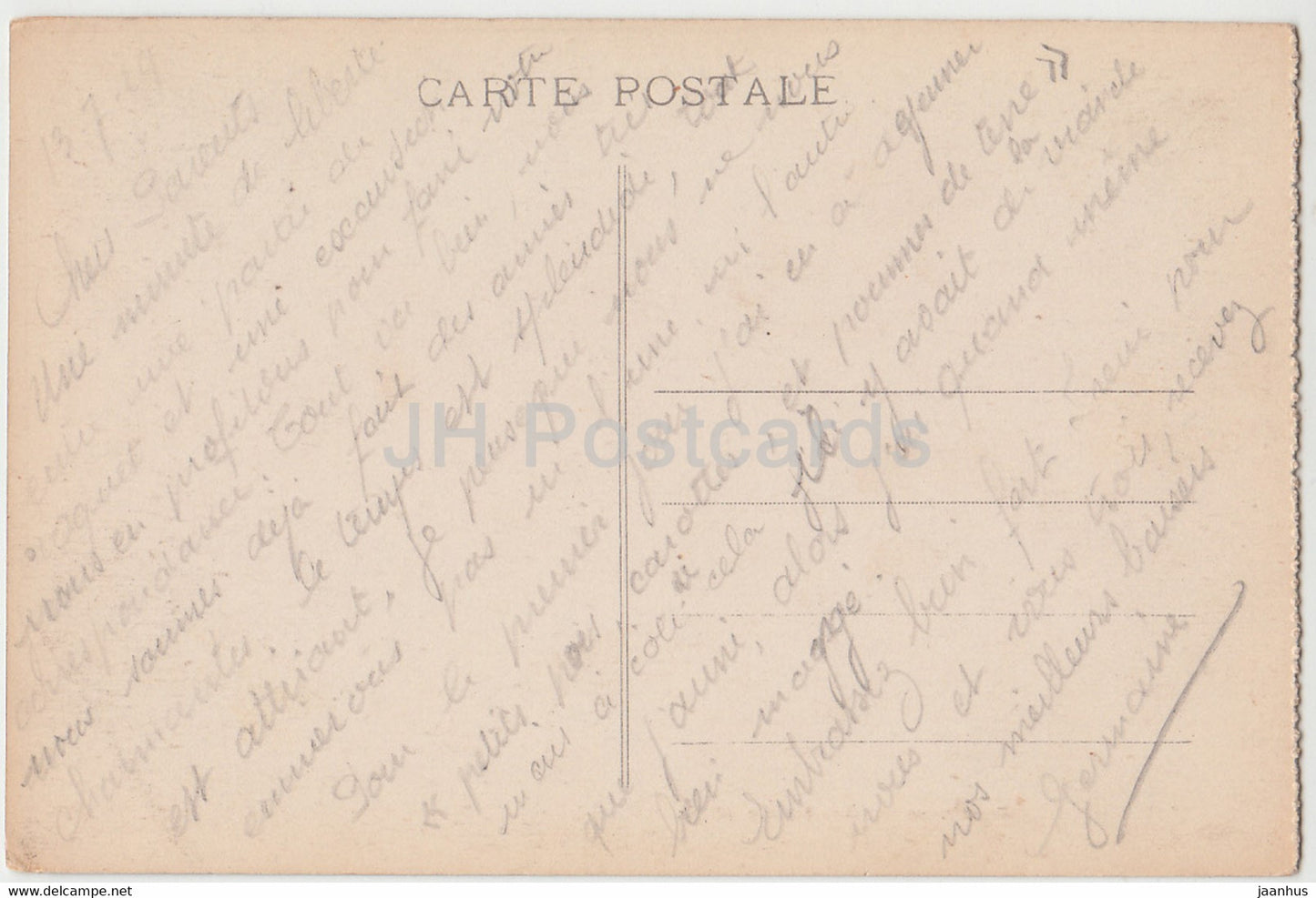 Environs de Montherme - Chateau Regnault - La Roche Mouvante - old postcard - 1929 - France - used