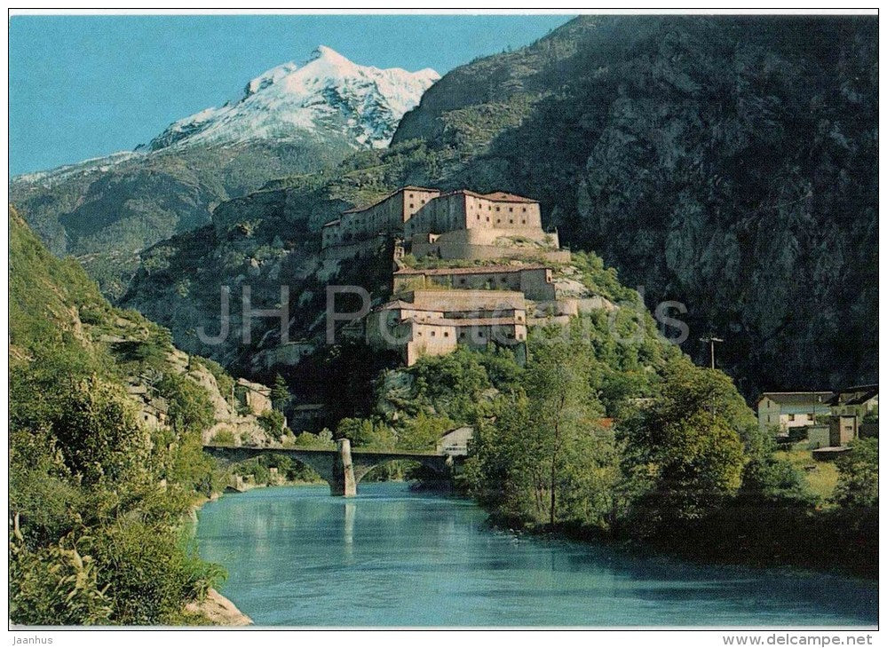 Il Forte di Bard e la Dora Baltea - fortress - Aosta - Val d´Aosta - 120 - Italia - Italy - unused - JH Postcards