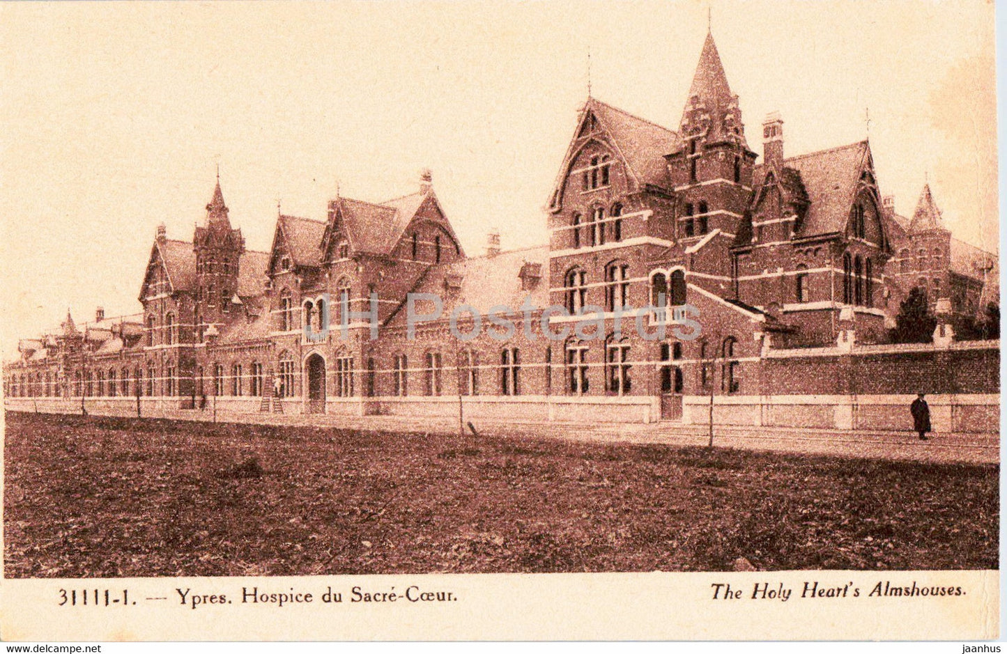 Ypres - Ieper - Hospice du Sacre Coeur - The Holy Heart's Almshouses - 31111 - old postcard - Belgium - unused - JH Postcards