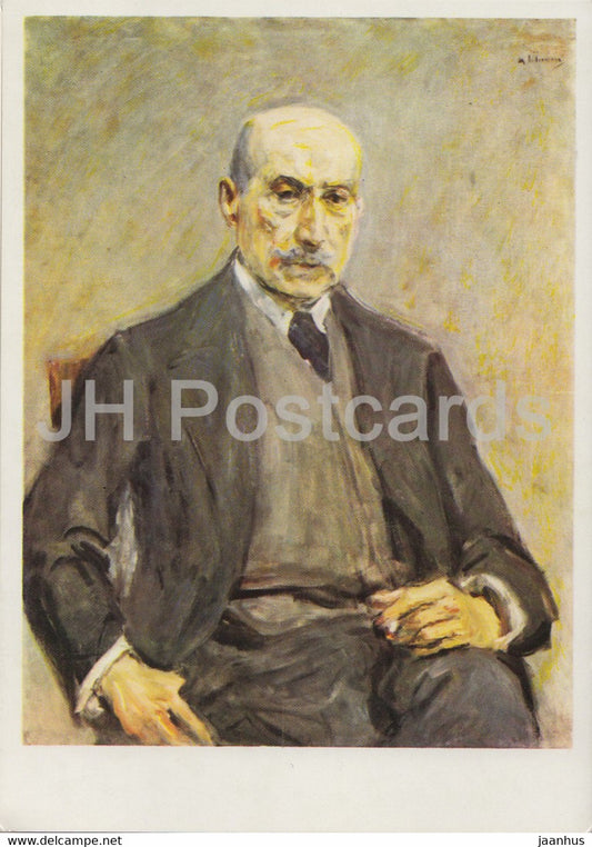 painting by Max Liebermann - Selbstbildnis - self portrait - 1697 - German art - Germany DDR - unused - JH Postcards