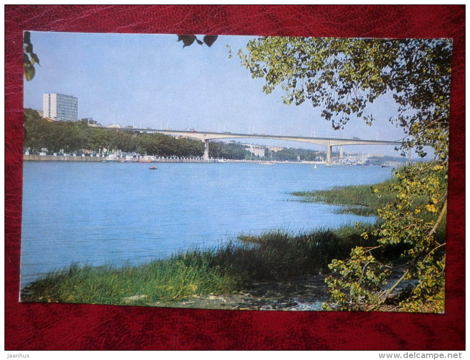 bridge across Don river - Rostov-on-Don - 1977 - Russia USSR - unused - JH Postcards