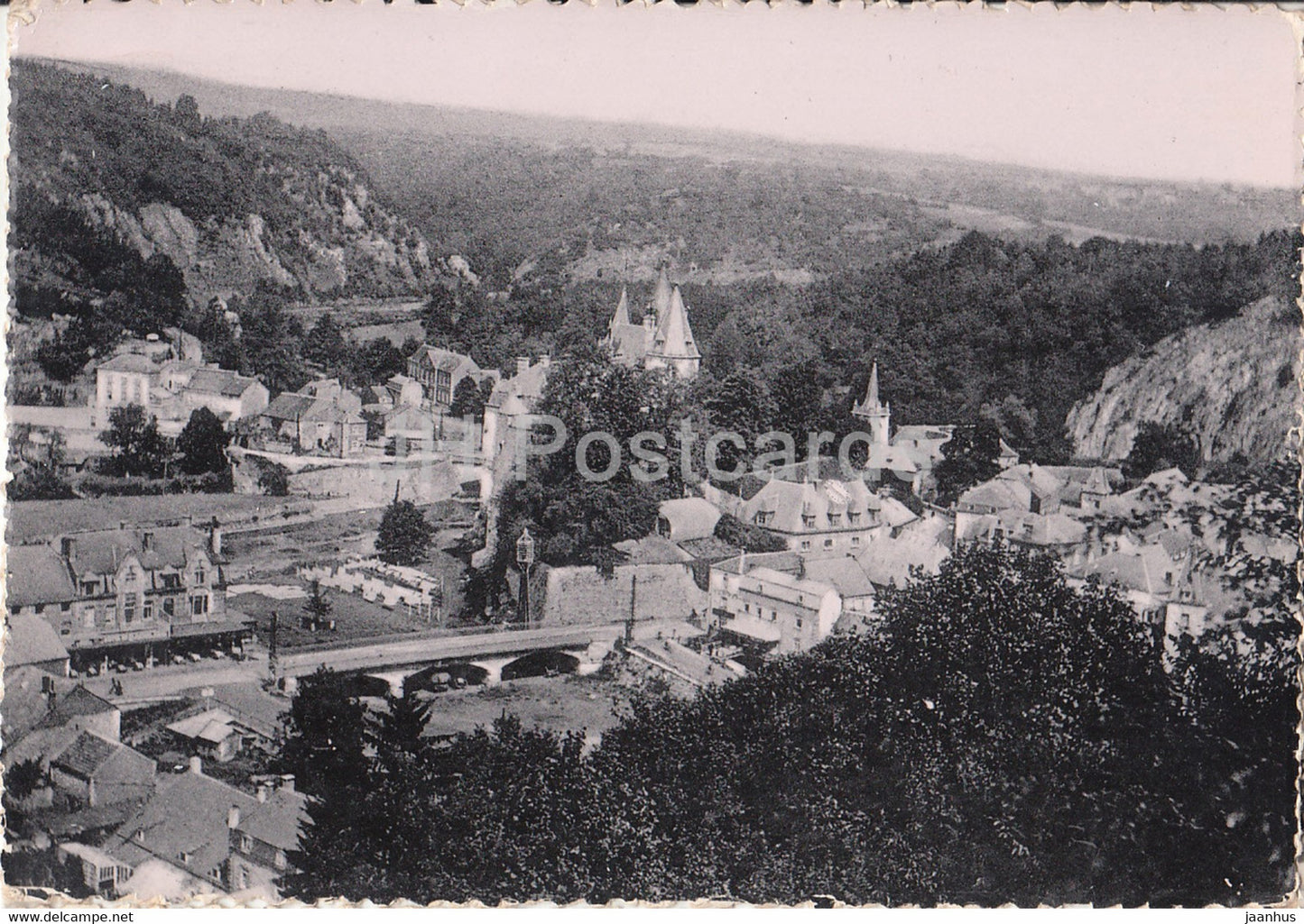 Durbuy - panorama - Ardenne Belge - old postcard - 1953 - Belgium - used - JH Postcards