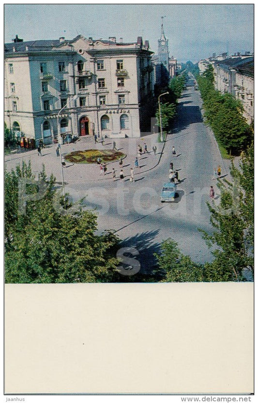 Dzherzinskaya street - Petrozavodsk - Karelia - Karjala - 1970 - Russia USSR - unused - JH Postcards