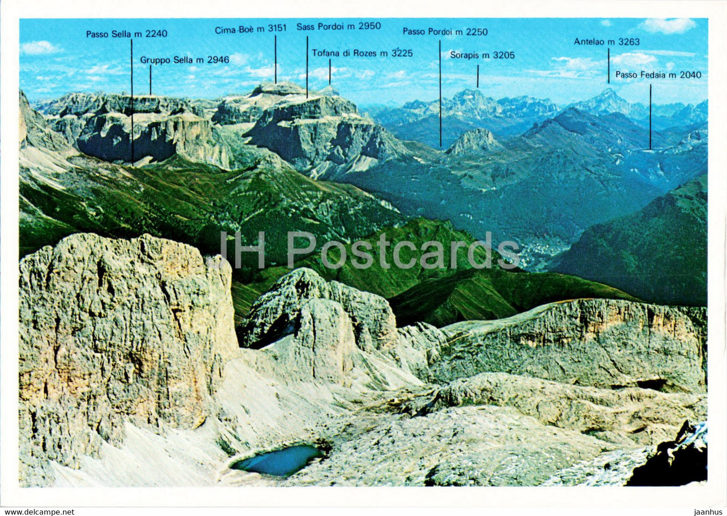 Catinaccio d' Antermoia - Antermoja Kofel - Italy - unused - JH Postcards