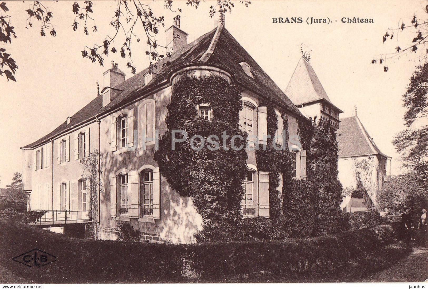 Brans - Chateau - castle - old postcard - France - unused