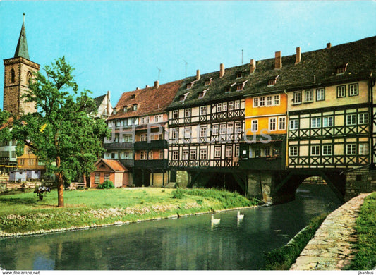 Erfurt - Kramerbrucke - Germany DDR - unused - JH Postcards