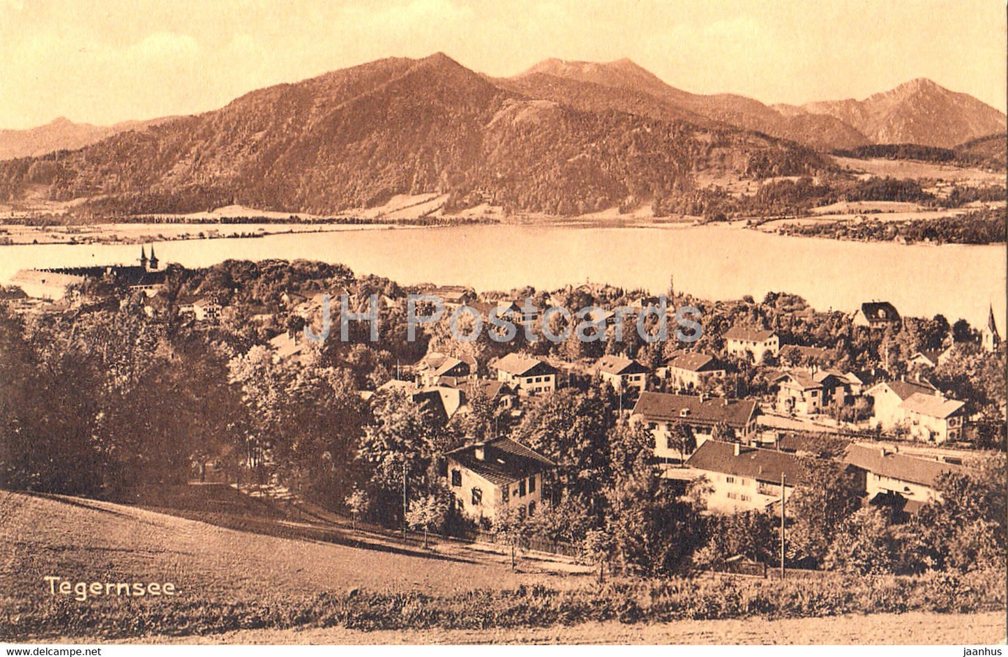 Tegernsee - old postcard - 1909 - Germany - used - JH Postcards