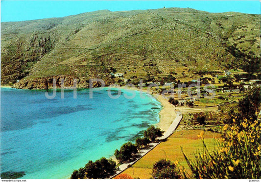 Amorgos - Aeghiali - The Beach - 30-A-17 - 1990 - Greece - used - JH Postcards