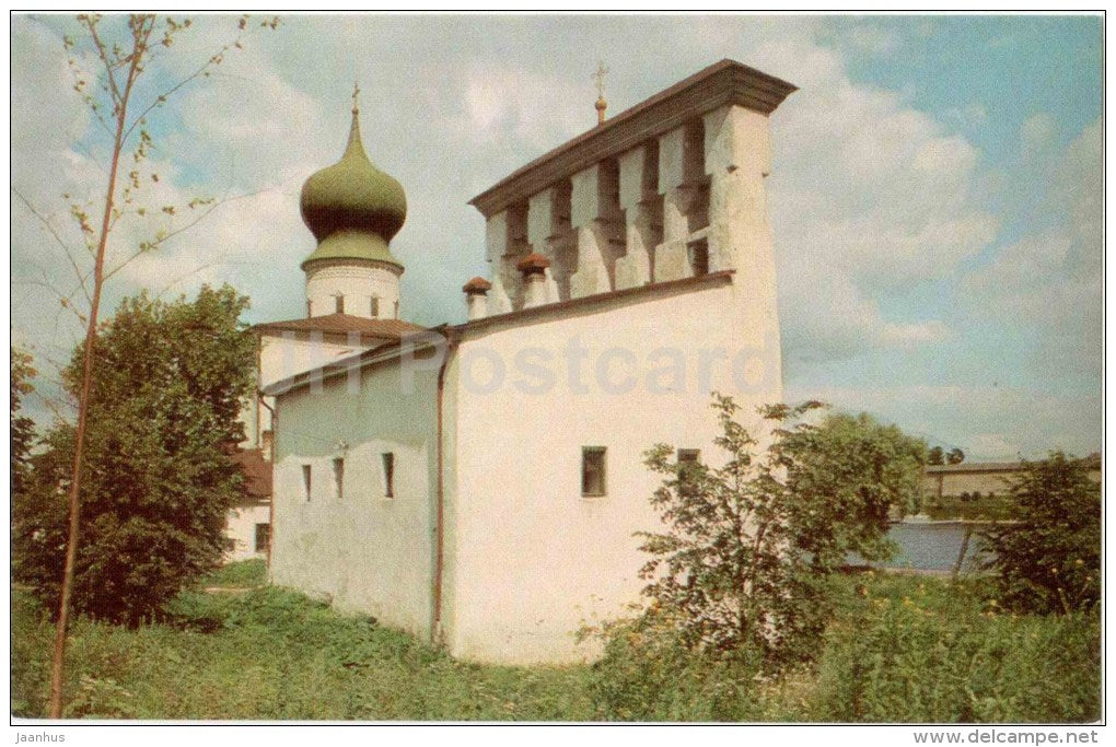 detached belfry of the Church of the Assumption-at-the-Ferry - Pskov - 1969 - Russia USSR - unused - JH Postcards