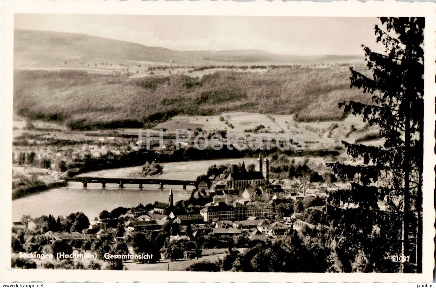 Sackingen - Gesamtansicht - old postcard - 1953 - Germany - used - JH Postcards