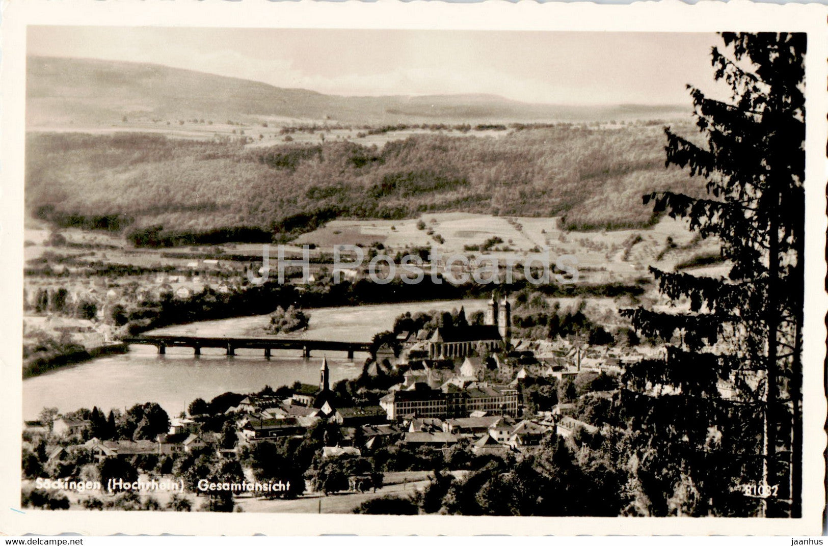Sackingen - Gesamtansicht - old postcard - 1953 - Germany - used - JH Postcards