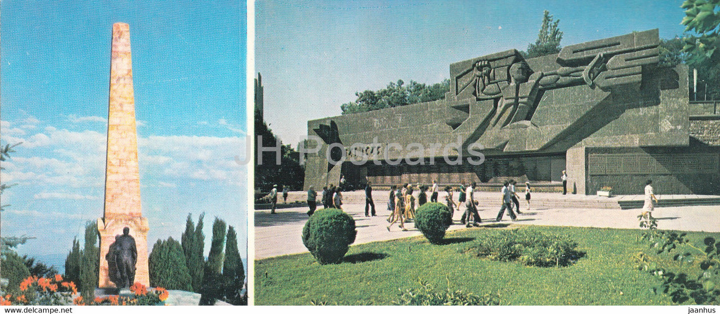 Sevastopol - monument to the soldiers of the 414th Georgian division - memorial - Crimea - 1980 - Ukraine USSR - unused - JH Postcards