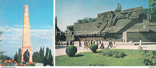 Sevastopol - monument to the soldiers of the 414th Georgian division - memorial - Crimea - 1980 - Ukraine USSR - unused - JH Postcards