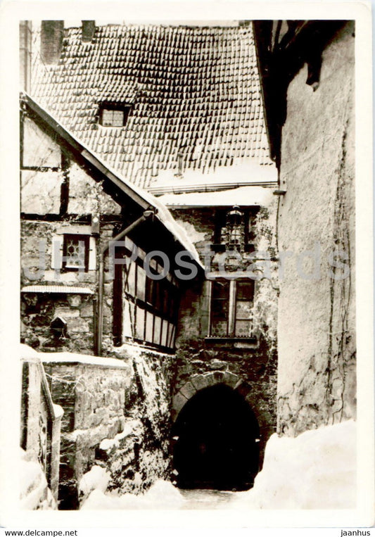 Die Wartburg - Blick gegen das Torhaus von Suden - old postcard - Germany DDR - unused - JH Postcards