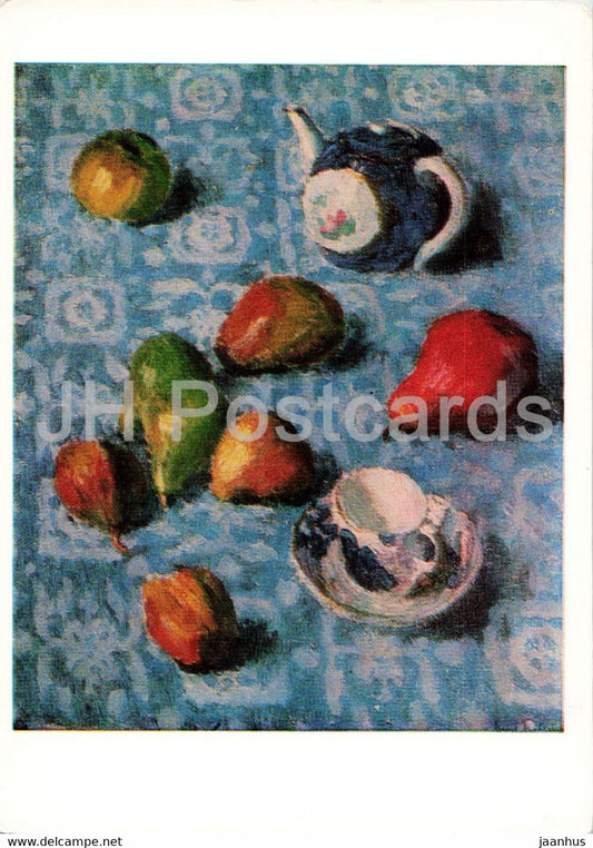 painting by I. Grabar - Pears - Russian art - 1973 - Russia USSR - unused - JH Postcards