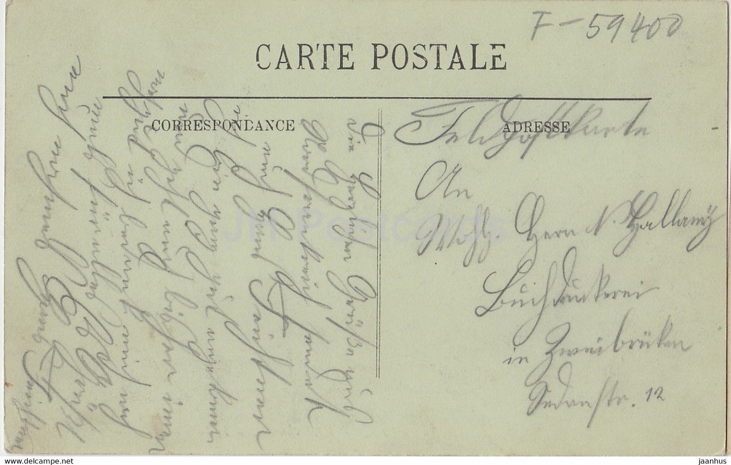 Cambrai - Hotel de Ville - La Salle des Fetes - 89 - alte Postkarte - Frankreich - gebraucht