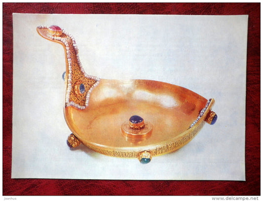 Moscow Kremlin Armoury Museum - Dipper - Moscow 1618 - gold - precious stones - unused - JH Postcards