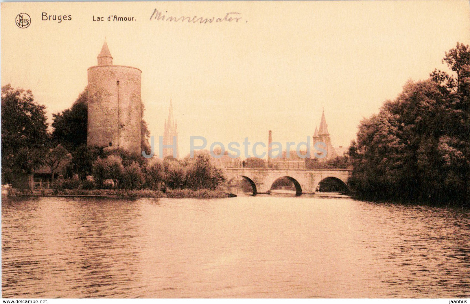 Bruges - Brugge - Lac d'Amour - 117 - old postcard - Belgium - used - JH Postcards