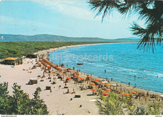 Monte Argentario - La Feniglia - beach - 1 - Italy - 1984 - used - JH Postcards