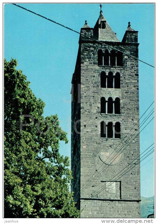 Campanile Romanico di S. Orso m. 583 - bell tower - Aosta - Val d´Aosta - 128 - Italia - Italy - unused - JH Postcards