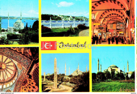 Istanbul - 6 different view - Photo - 1979 - Turkey - used - JH Postcards