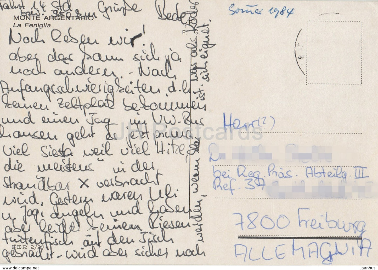 Monte Argentario - La Feniglia - beach - 1 - Italy - 1984 - used