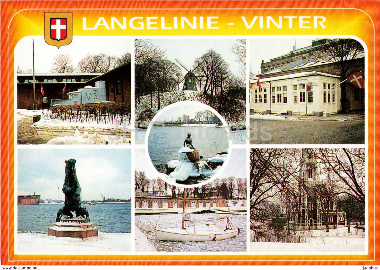 Copenhagen - Langelinie - winter - 181 - Denmark - unused - JH Postcards